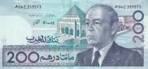 Marruecos 200 Dirham - Hassan II - 1987 - VF to XF - P.66a