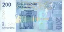 Marruecos 200 Dirham Mohamed VI - Hassan II - 2002