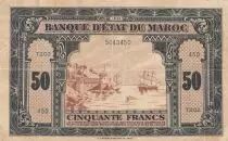 Marruecos 50 Francs - 01-08-1943 - VF - P.26a