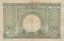 Marruecos 50 Francs - 02-12-1949 - P.44