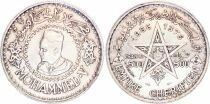Marruecos 500 Francs Mohammed V - 1376(1956) - Silver - Paris