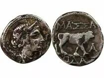 Marseille, Massalia - Drachme Légère Argent - HU / PDA 121 / 82 Av Jc