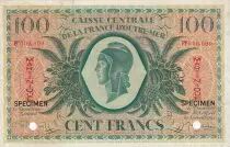 Martinica 100 Francs - Marianne  - 1944 - XF - P.25 - Specimen