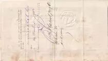 Martinica 1000 Francs - French colonial note - Sign. Chazal - 18-10-1882- Kol.N&deg;45