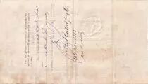 Martinica 1000 Francs - French colonial note - Sign. Chazal - 18-10-1882- Kol.N&deg;45