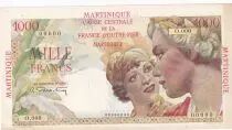 Martinica 1000 Francs - Union fran&ccedil;aise - ND (1946) - Specimen