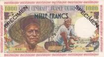 Martinica 1000 Francs Fisherman - Specimen - 1955