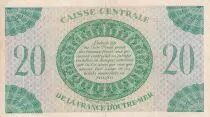 Martinica 20 Francs - Marianne  - 1944 - XF+ - P.24