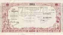 Martinica 2000 Francs - French colonial note - Sign. Chazal - 18-04-1883 - Kol.N�47