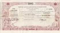 Martinica 2000 Francs - Traite du Tr�sor Public - Sign. Chazal - 18-10-1882- Kol.N�46var