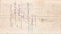 Martinica 2000 Francs - Traite du Tr&eacute;sor Public - Sign. Chazal - 18-10-1882- Kol.N&deg;46var