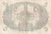Martinica 5 Francs - Cabasson - Violet - 1901 (1934) - Serial X.283 - P.6