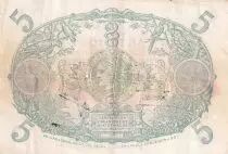 Martinica 5 Francs - Cabasson - Violet - 1901 (1934) - Serial X.283 - P.6
