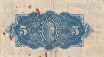 Martinica 5 Francs Liberty - 1942 - Serial S.32