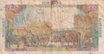 Martinica 500 Francs - Pointe &agrave; Pitre - ND (1946) - Serial O.7 - P.32