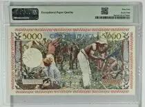 Martinica 5000 Francs Woman with fruits - 1955 Specimen - PMG 64 EPQ