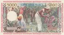 Martinica 5000 Francs Woman with fruits - 1955 Specimen