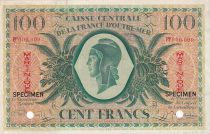 Martinique 100 Francs - Marianne  - 1944 - XF - P.25 - Specimen