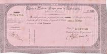 Martinique 100 Francs - Traite du Trésor Public - 22-08-1871 - SUP+