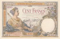 Martinique 100 Francs Woman with sceptre - 1945 Serial L.45