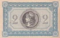 Martinique 2 Francs - Blue  ND (1915) - P.11