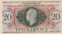 Martinique 20 Francs - Marianne  - 1944 - P.24