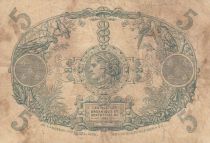 Martinique 5 Francs Cabasson rouge - 1903 Série U.48