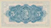 Martinique 5 Francs Liberty - 1942 - Serial U.77