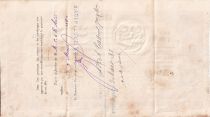 Martinique 5000 Francs - Traite du Trésor Public - Sign. Chazal - 18-10-1882- Kol.N°46