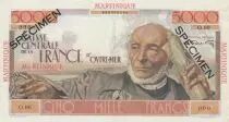 Martinique 5000 Francs Sch?lcher - 1946 Sp&eacute;cimen