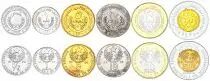 Mauretanien 1/5,1,5,10,20 and 50 Uguiya - Set of 6 Coins - 1973-2014 - AU
