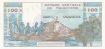Mauretanien 100 Ouguiya - Woman, palms trees - Fishermens - Specimen - ND (1973) - P.1s