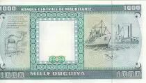 Mauretanien 1000 Ouguiya - Dromedary and fish - 28-11-1989 - Serial Z.015 - PROMO