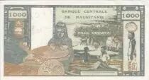 Mauretanien 1000 Ouguiya - Metal worker - local musicians - Specimen - (ND 1973) - P.3s