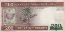Mauretanien 200 Ouguiya -  Boat - Palm tree - 2013