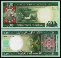 Mauretanien Serial of 4 Notes - 100,200,500,1000 Ouguiya - 2013-2015