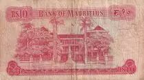 Mauricio 10 Roupies - Elizabeth II - ND (1967) - Serial A.34 - P.31c