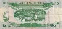 Mauricio 10 Rupees - Parliament - Arms - ND (1985) - P.35