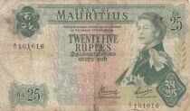 Mauricio 25 Rupees - Elizabeth II - 1967 - Series A.11