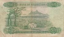 Mauricio 25 Rupees - Elizabeth II - 1967 - Series A.7