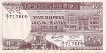 Mauricio 5 Roupies - Monuments - Serial A.1 - P.34