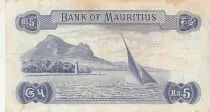 Mauricio 5 Rupees - Elizabeth II - Mauritius - 1967 -  Series A.43