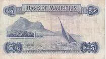 Mauricio 5 Rupees - Elizabeth II - Serial A.17 - P.30c