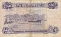 Mauricio 50 Rupees - Elisabeth II - Port - Serial A.10 - 1967