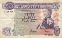 Mauricio 50 Rupees - Elizabeth II - ND (1973-1982) - P.33c