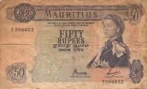 Mauricio 50 Rupees - Elizabeth II - ND (1973-1982) - P.33c