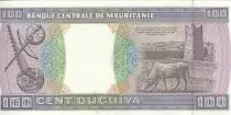 Mauritania 100 Ouguiya - Village - Cow - 28-11-2002 - Serial Z