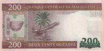 Mauritania 200 Ouguiya -  Boat - Palm tree - 2013