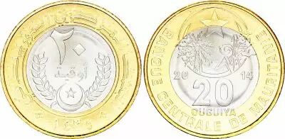 Mauritanie 20 Ouguiya - Armoiries - 2014 - Bim�tal