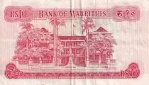 Mauritius 10 Rupees - Elizabeth II - Serial A.39 - VF - P.31c